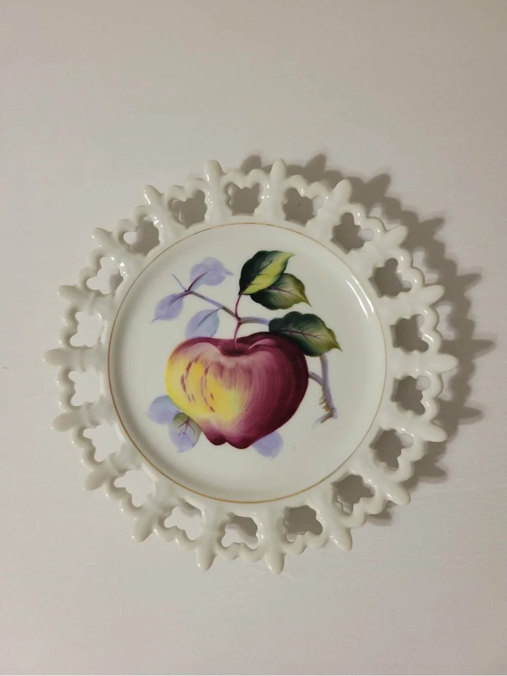 Vintage Hand-Painted Decorative Porcelain Plate